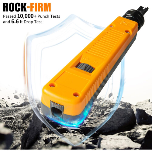 Punch Down Tool for Cat6/Cat5e RJ45 Keystone Termination, Ergonomic Grip, Durable and Precise 1