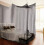 Elegant Four Corner Post Bed Canopy Mosquito Net for Queen and King Size, Durable Polyester Black 4