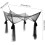 Elegant Four Corner Post Bed Canopy Mosquito Net for Queen and King Size, Durable Polyester Black 5