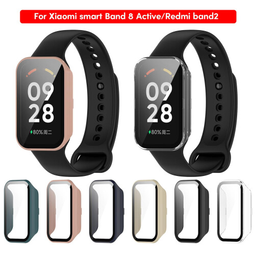 Active Smart Screen Protector and Case for Band 8, Full Coverage ScratchResistant Glass Housing 1