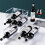 8pcs Clear Acrylic Stackable Wine Bottle Holder for Countertop or Desktop Bar Storage Organizer 3