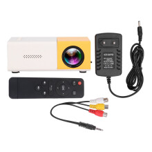 Home Theater Projector LED Mini Compact Design with Built-In Speaker and Diffuse Reflection Imaging Technology for Outdoor and Indoor Use