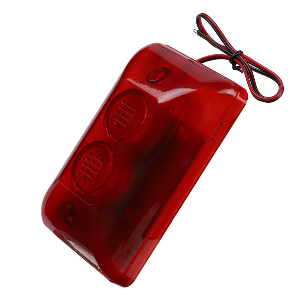 Alarm Siren Strobe Light 12V Outdoor Security With Decibel Alarm And Rapid Flashing Red Light 9174973751908
