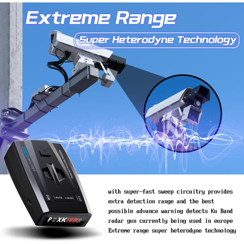 Car Radar Detector with Long Range Detection, False Alarm Filtering, VG2 Immunity, LED Display 1