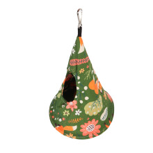 Bird Tent Cotton Hammock 25x35cm Green Parrot