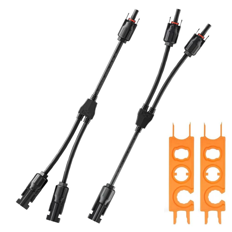 Mc4 Solar Y Connector Pair 4Mmâ² Waterproof Splitter Cable For Parallel Panel Connection 9169991804002