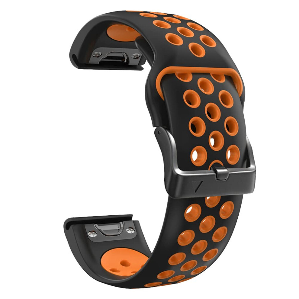22Mm Quick Release Silicone Watch Band Adjustable Fit For Garmin Fenix 6 And Fenix 6 Pro 9053599237402