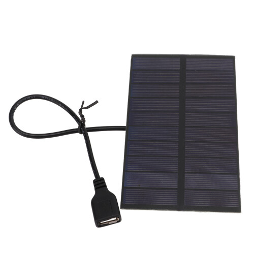 1.5W 5V Monocrystalline Silicon Solar Panel with USB Interface Flexible Mini