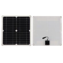 15W Monocrystalline Solar Panel Kit with Dual USB & DC Output