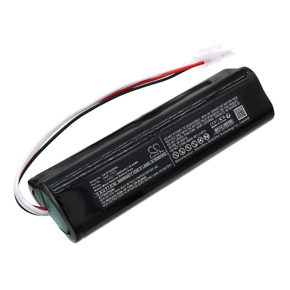 7.2V 3600Mah Nimh Replacement Battery With Extended Runtime For Defelsko Ata20 9174973752851