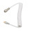 Double Sleeve Custom Coiled Mechanical Keyboard Cable, USB C to A, White 4