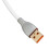 Double Sleeve Custom Coiled Mechanical Keyboard Cable, USB C to A, White 10