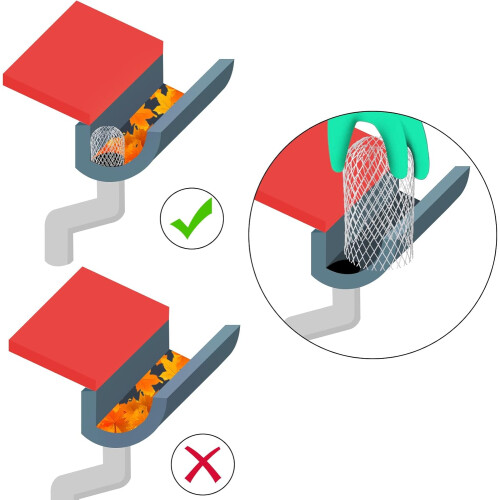 8 Pack Gutter Downspout Guard Aluminum Filter Strainer 3Inch Adjustable Rustproof Leaf Protector 2