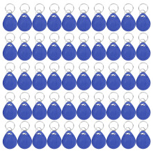 50pcs 125kHz RFID Key Fob Tags, Rewritable Waterproof Access Control for Parking Lot