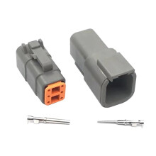 1/5/10/20 Sets DTM066S DTM046P 6 Pin Automotive Waterproof Connector Male Female Sealed Plug