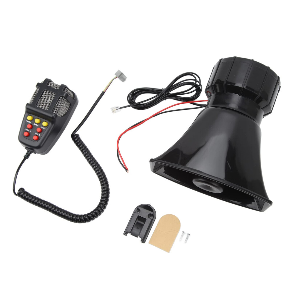 Car Siren Horn 12V Loud 7 Sound With Recording Microphone For Truck Boat Longrange Alert 9174973753384