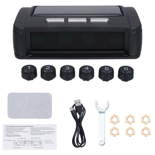 TPMS-433.92MHz 6-Sensor, 9.4x6.7x2.85cm, negro 1