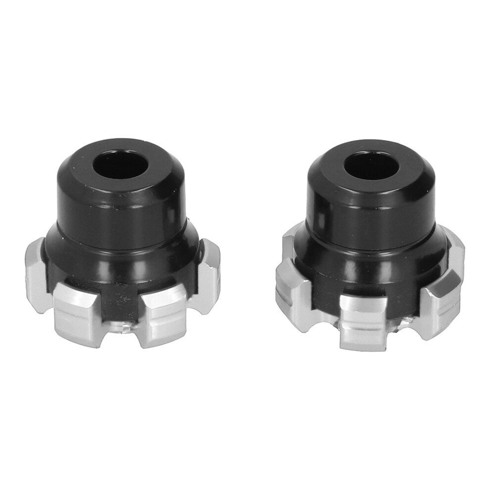 2Pcs Cnc Aluminium Alloy Wheel Fork Frame Sliders For Motorcycle Bikes Silver 7891383669631