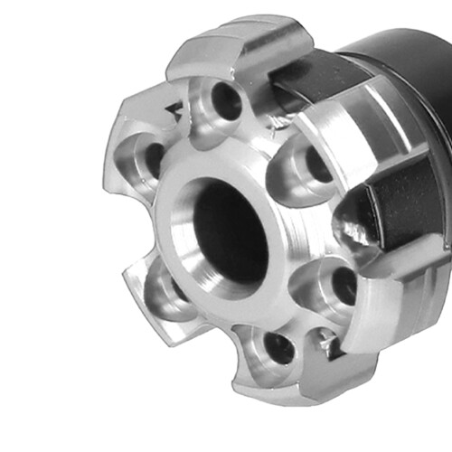 2 pezzi paracolpi forcella in alluminio CNC argento 2