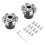 2 pezzi paracolpi forcella in alluminio CNC argento 14