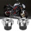 2 pezzi paracolpi forcella in alluminio CNC argento 6