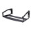 Wall Mount Heavy Duty Stainless Steel Speaker Bracket with Quick Cable Access Black for Sonos Five 5