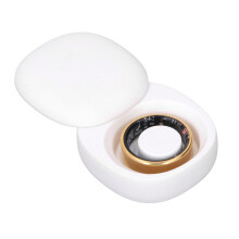 Gold Smart Fitness Ring Size 12 with Camera Remote, MultiSport Tracking and 5ATM Waterproof