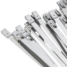 18 Inch Heavy Duty Stainless Steel Cable Ties 1000PCS SelfLocking Metal Zip Ties Heat Resistant