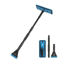 Car Snow Shovel for Chevrolet Spark with Blue Ice Scraper, Standard Size Winter Snow Removal Tool