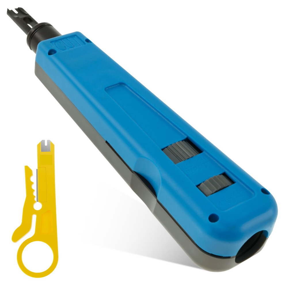 Punch Down Tool With Wire Stripper, Adjustable Spring Torque, Steel Construction For Network And Telephone 9113335894495