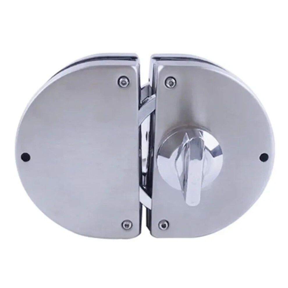 Tempered Glass Door Lock 1012Mm Secure Semicircle Hook For Sliding Or Swing Doors With 3 Keys 9113335894549