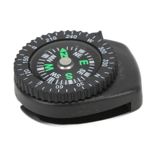 Mini bussola subacquea da polso nera 31x26mm 0.3oz 2