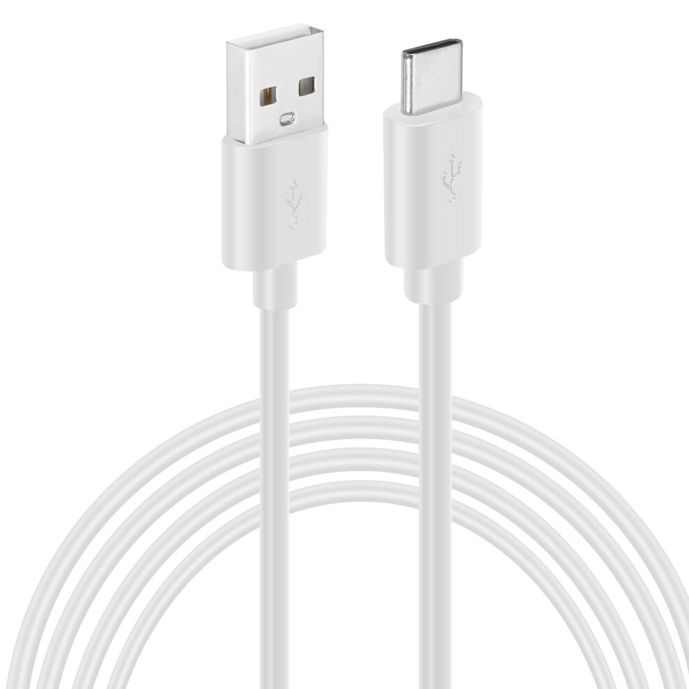 Usb Type C Extension Cable 5M 3A Fast Charging With Cable Clips For Cameras Phones White 9174973754466