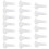 White Nylon Cable Ties Assorted Sizes Heavy Duty UV Resistant Self Locking Zip Ties Set 1