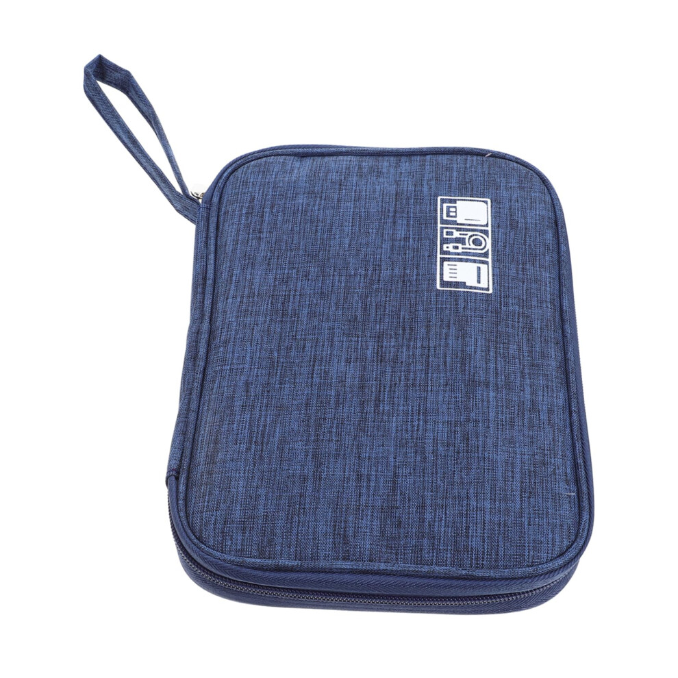 Electronics Organizer Bag With Secure Zipper Closure, Compact Travel Cable Storage Case For Accessories 9174973754602
