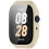 Case with Tempered Glass Screen Protector for Mibro Watch T2, 3D Full Coverage Impact Frame, 3 Pack 5