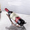 Wine Bottle Holder Modern Decorative Stand for Kitchen Countertop Rustic Artistic Design Gift 1