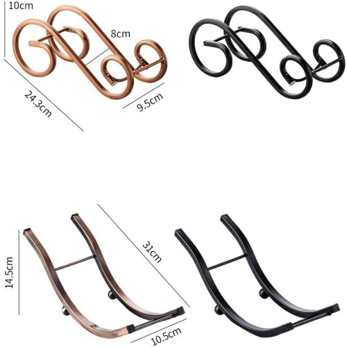 Wine Bottle Holder Modern Decorative Stand for Kitchen Countertop Rustic Artistic Design Gift 1