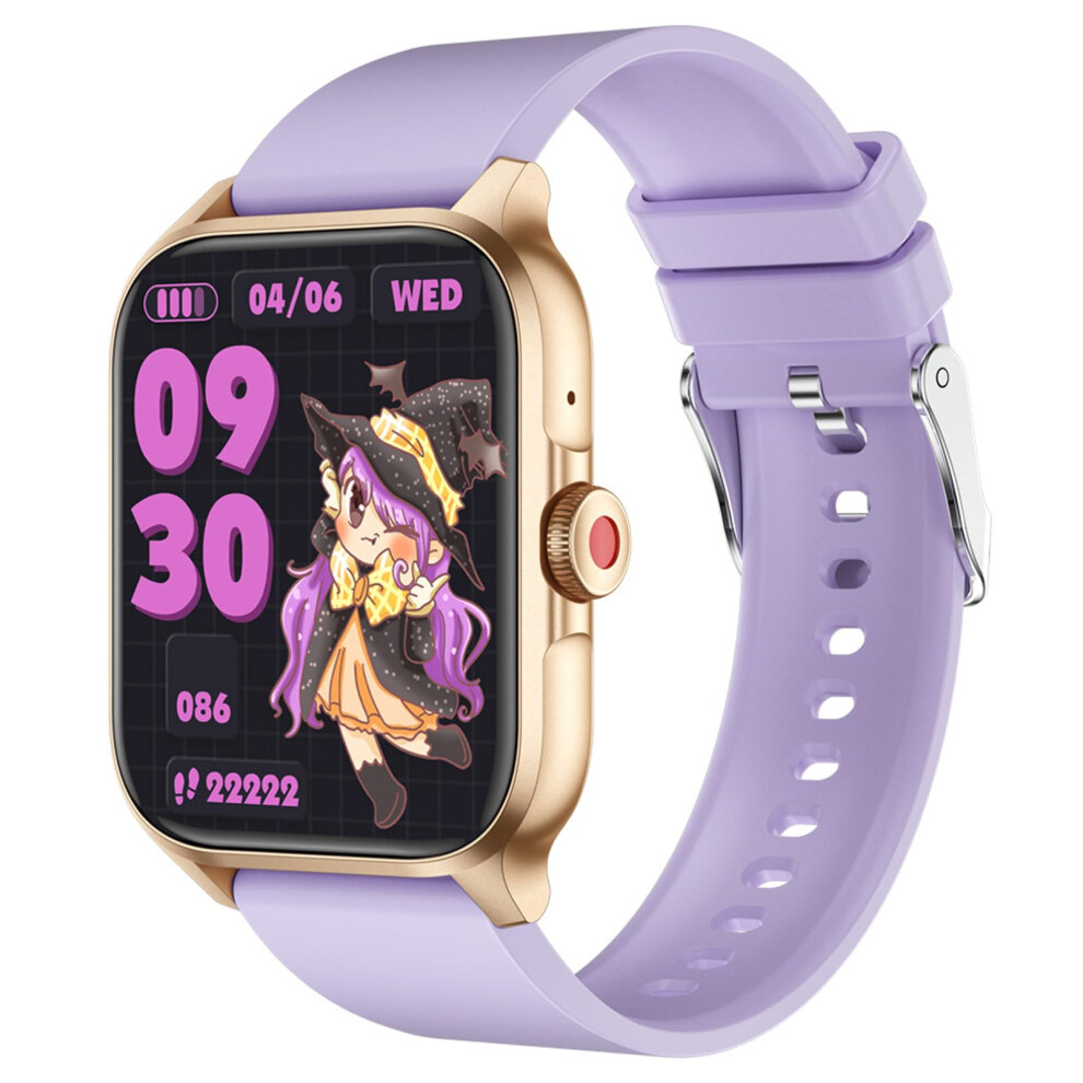 Smart Watch with Call Function, Sleep and Stress Monitor, MultiSport Fitness Tracker for Android iOS, Violet
