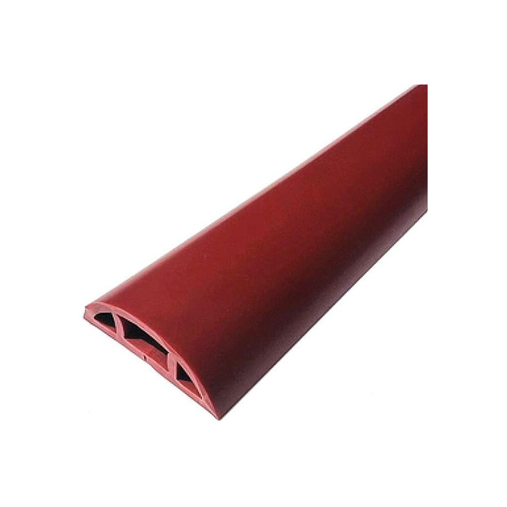 Pvc Cable Cover For Cable Management, 10M Red Wall And Floor Duct With Buckled Closure 9053599239444