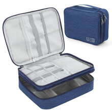 Travel Cable Organizer Bag, Waterproof 3Layer Electronics Accessories Case with Large Capacity