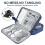 Travel Cable Organizer Bag, Waterproof 3Layer Electronics Accessories Case with Large Capacity 5