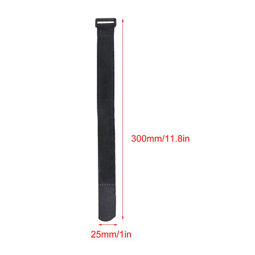 12PCS Reusable Hook and Loop Straps 25x300mm Adjustable Buckle Heavy Duty Cable Ties for Organization 1