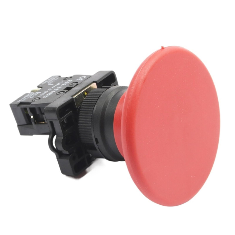 Xb2er42 60Mm Mushroom Head Push Button Switch, Large Emergency Stop For Industrial Control 9169991807539