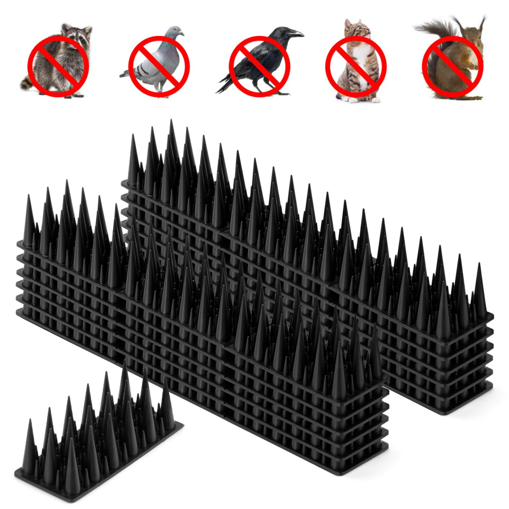 Plastic Bird Spikes For Fences And Roofs Humane Outdoor Deterrent Prevents Nesting Weather Resistant 9169991807607
