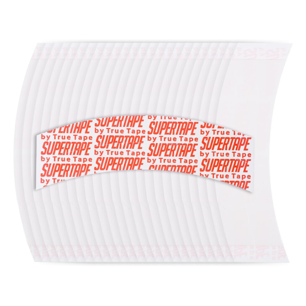 50pcs Double Sided Wig Tape Strips Waterproof Lace Wig Adhesive Tabs C Shape Strong Hold