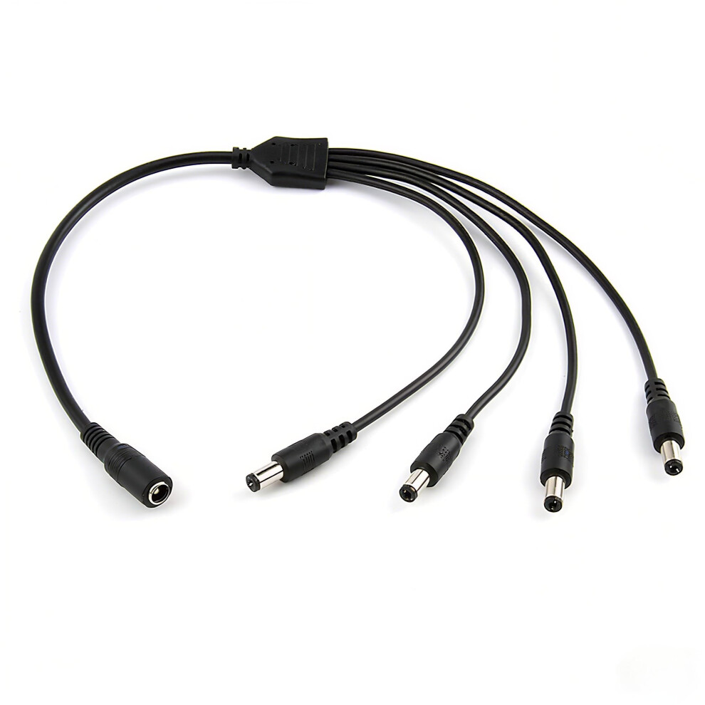 Dc Power Splitter Cable 1 To 4 12V 5.5X2.1mm For Cctv Cameras Led Lights Routers Speakers 9053599239765
