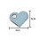 5Pcs PU Leather Heart Shaped Cable Organizer Clips, Reusable Cord Management Set for Tangle Storage 4