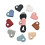5Pcs PU Leather Heart Shaped Cable Organizer Clips, Reusable Cord Management Set for Tangle Storage 1
