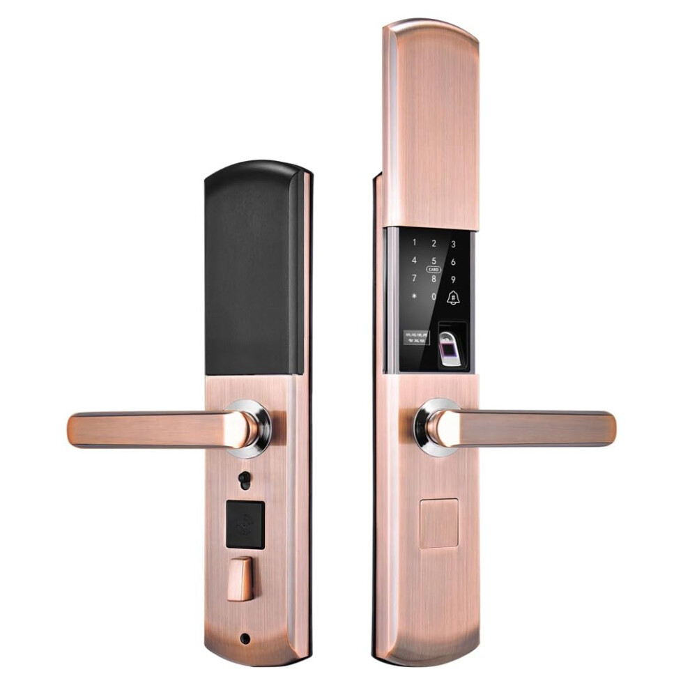Smart Door Lock With Fingerprint And Password, Keyless Entry, App Control, Zinc Alloy For Home 9053599239949